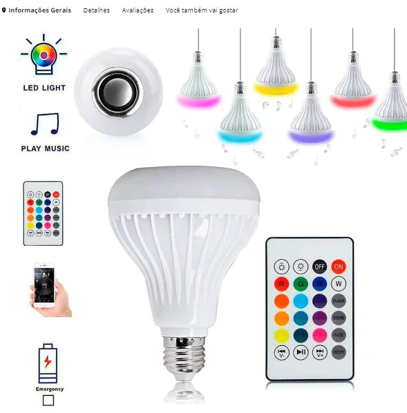 Smart Light Bulb LED Music