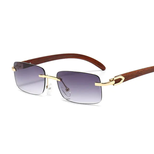 Rimless Steampunk Frameless Sunglasses