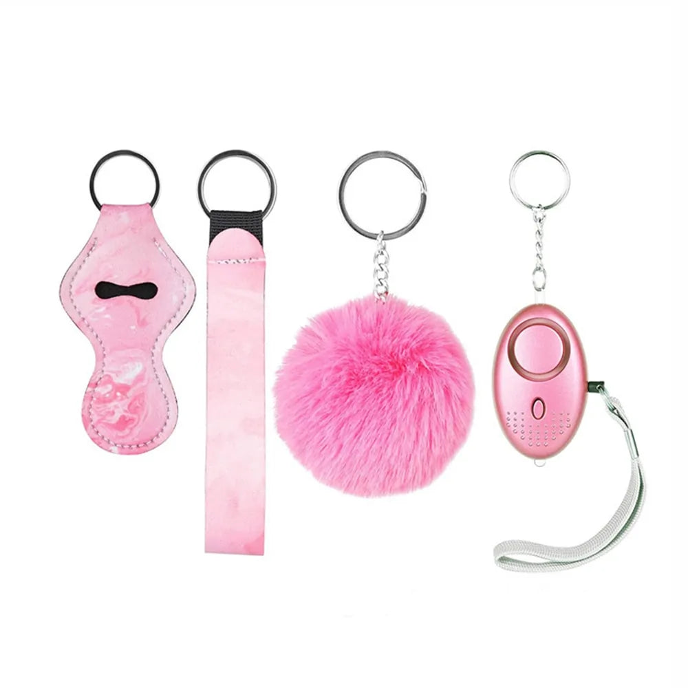 4Pieces Self Defense Ring Keychain