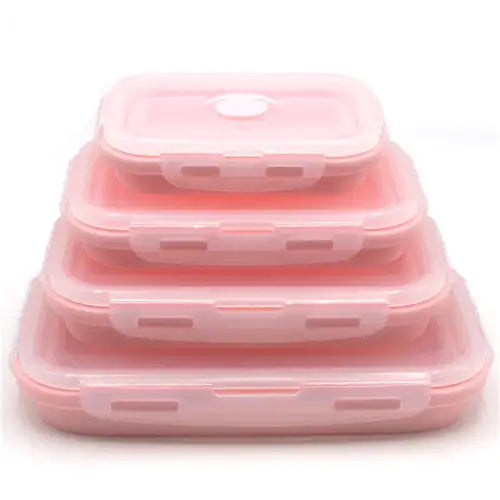 Silicone Rectangle Lunch Box Set